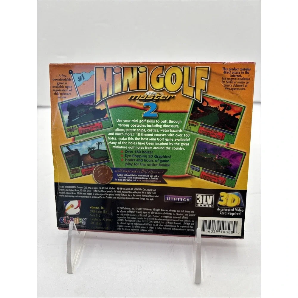Brand New Sealed MIni Golf Master 2( EGames, PC, 2007)